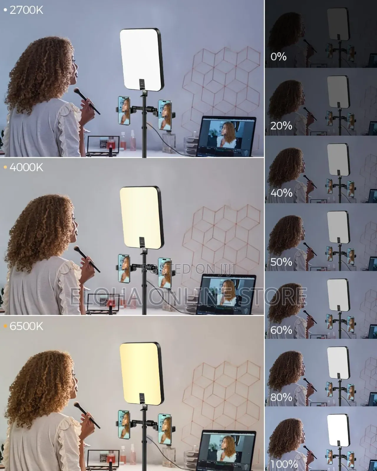 Portable Rechargeable Led Video Light With Stand