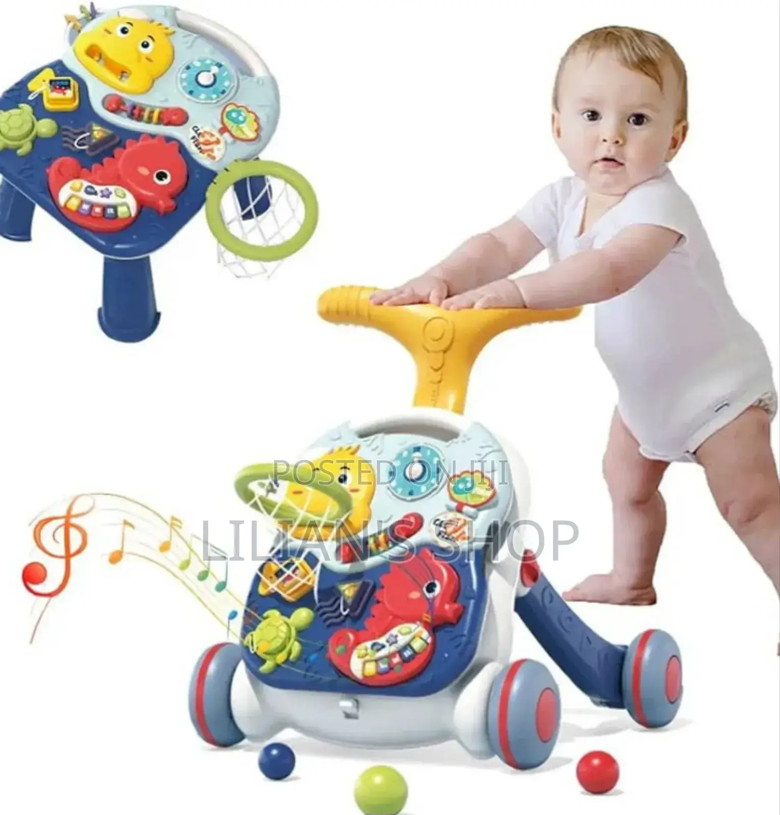 3in1 Baby Push Walker and Activity Centes