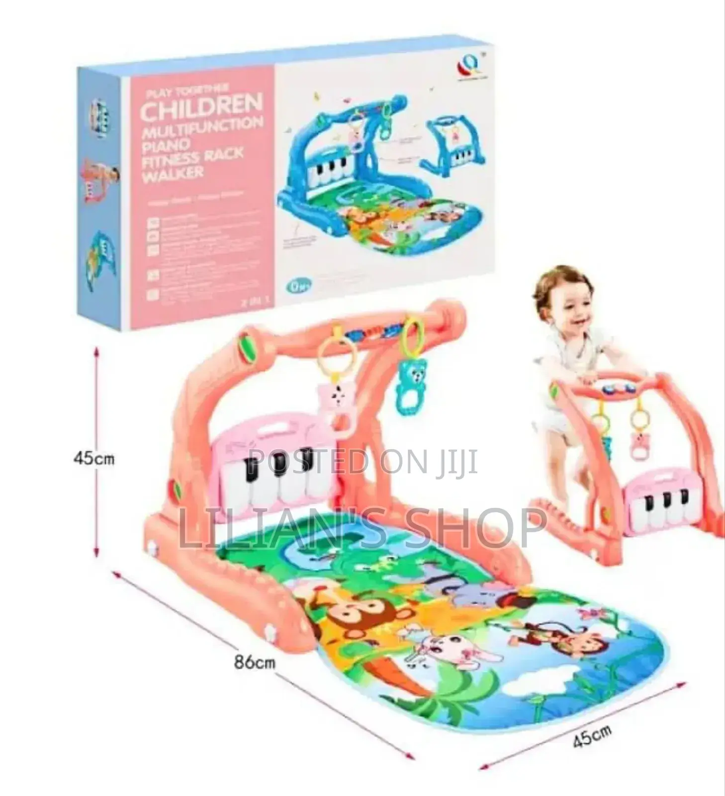 2 in 1 Multifunction Piano Fitness Rack Walker for Kids