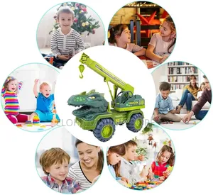 Children Dinosaur Crane Truck Car Toys