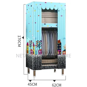 Portable Metallic Wardrobe Closet
