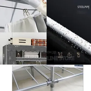 Portable Metallic Wardrobe Closet