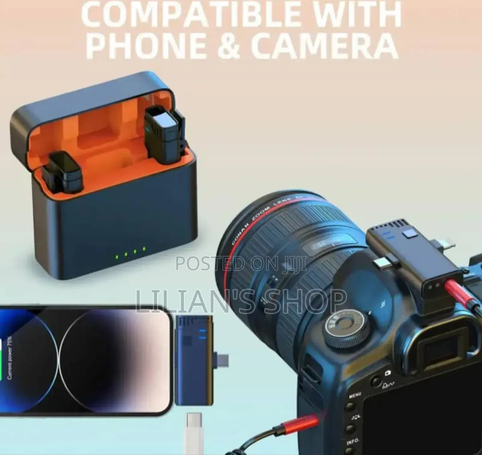 2.4g Wireless Microphone for Mobile and Camera