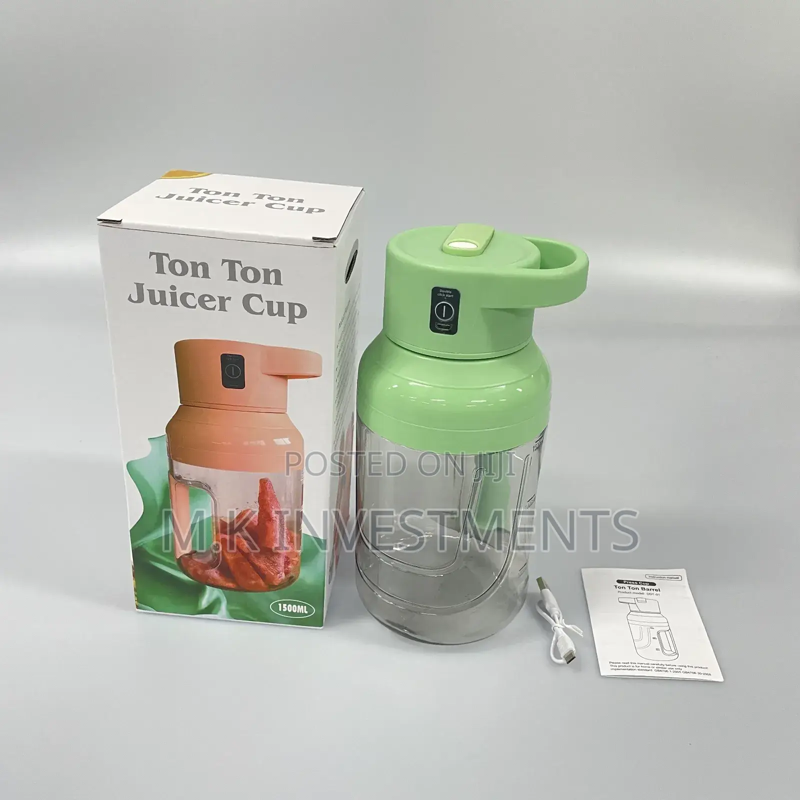 Ton Ton 1509ml Juicer Cup Rechargeable Blender