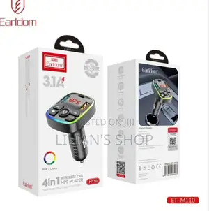 Earldom M110 4-in-1 Car Charger With Fm Transmitter