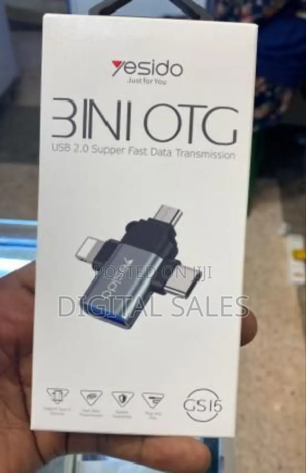 3 in 1 Yesido Otg Adapter