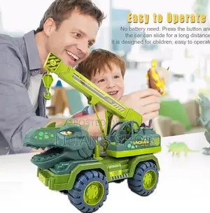 Children Dinosaur Crane Truck Car Toys