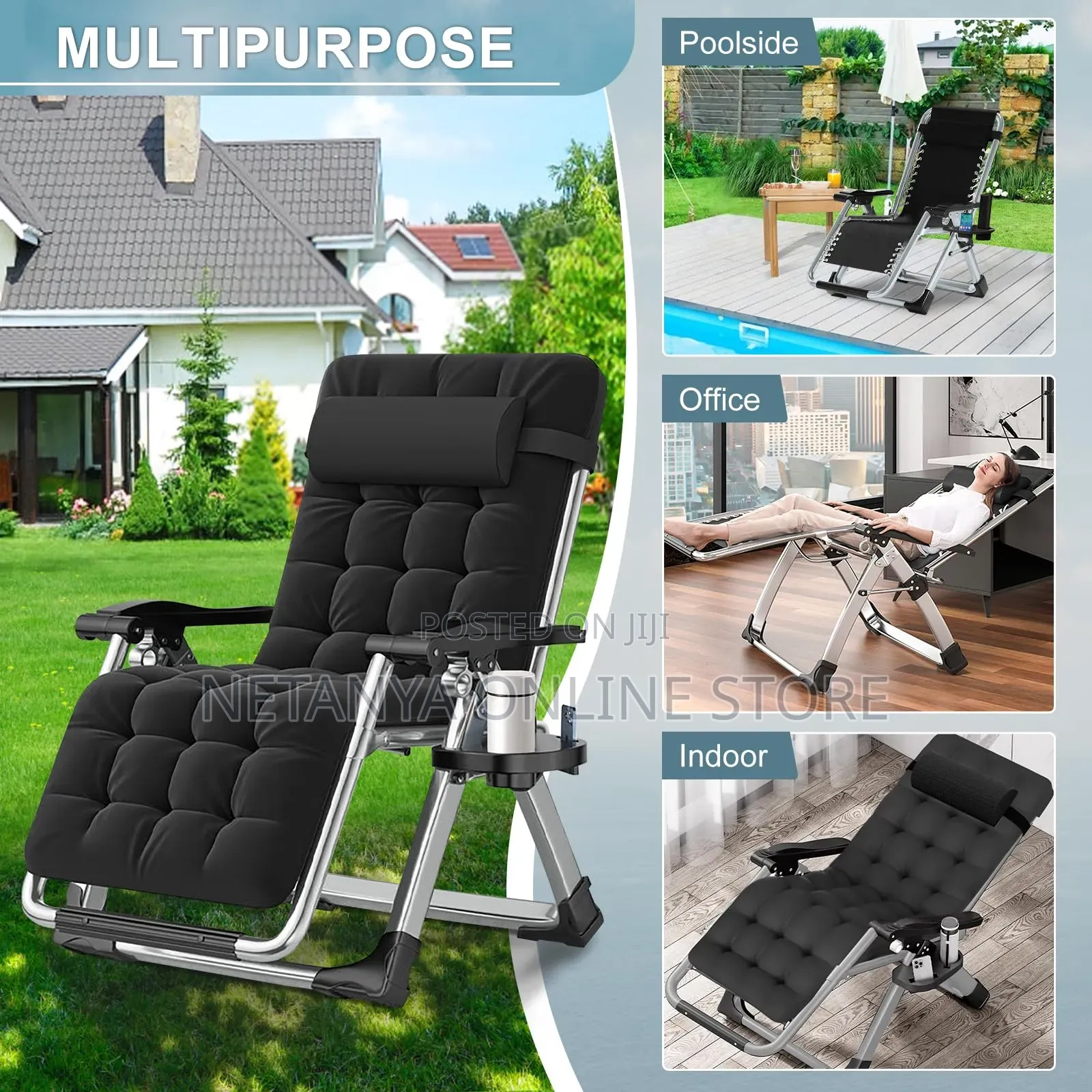 Zero Gravity Reclining Chair With Mattress (Soft Pad)