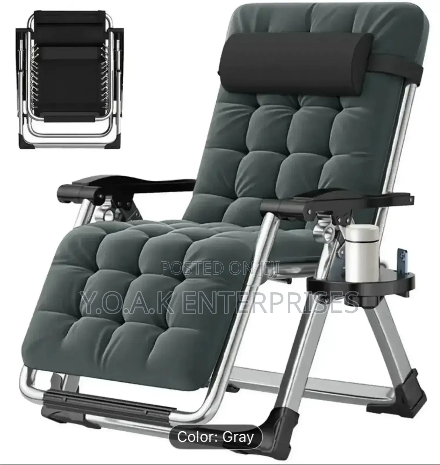 Oversized Zero Gravity Patio Lounger Chair Folding