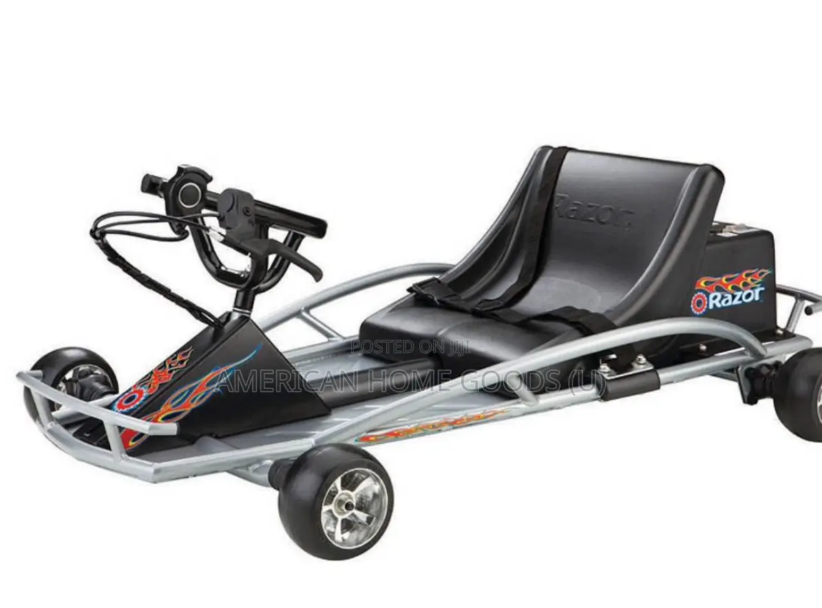 Razor Ground Force Drifter Electric Go Kart 4 Kids 4-12yrs - Metallic
