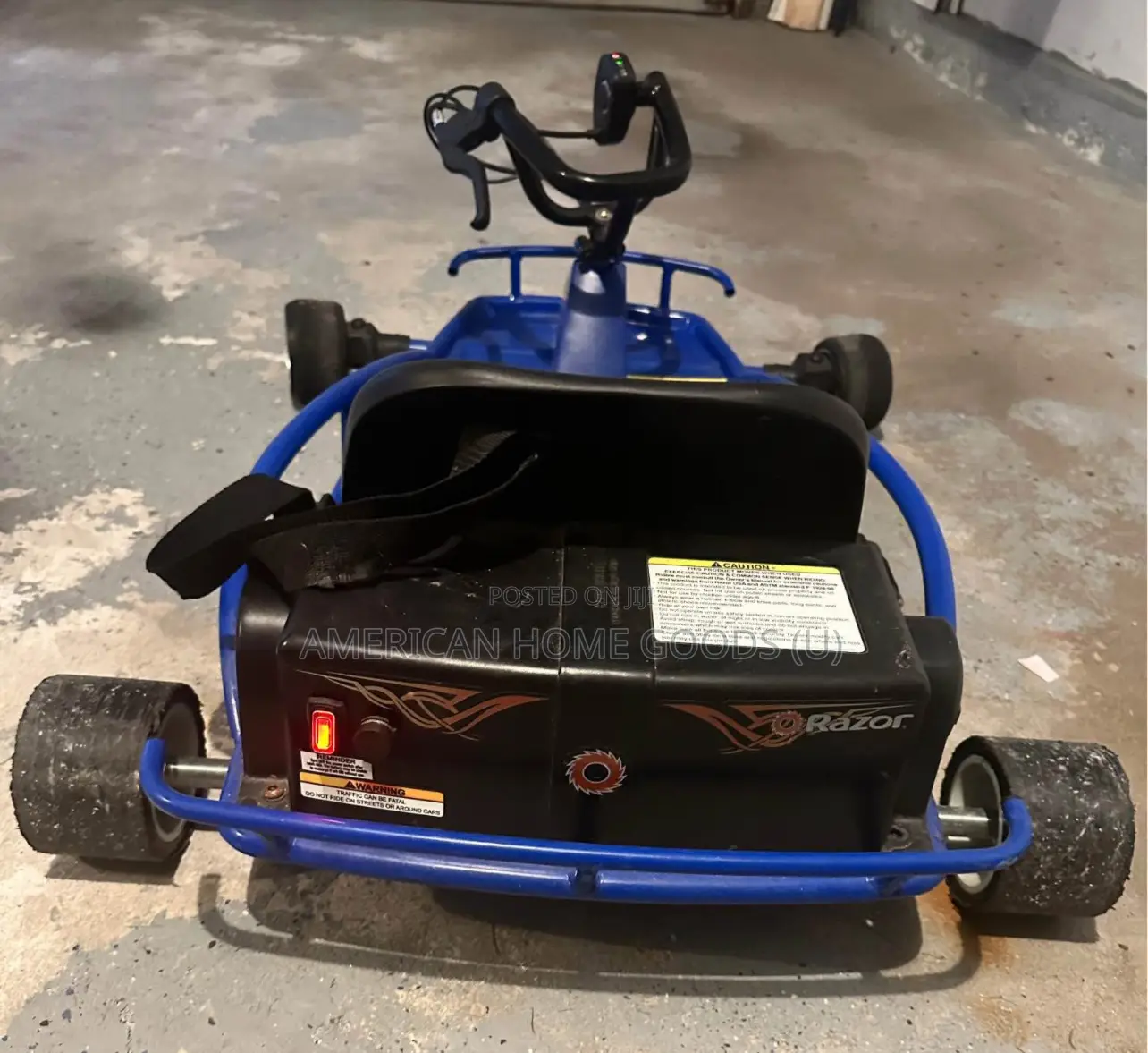 Razor Ground Force Drifter Electric Go Kart 4 Kids 4-12yrs - Metallic