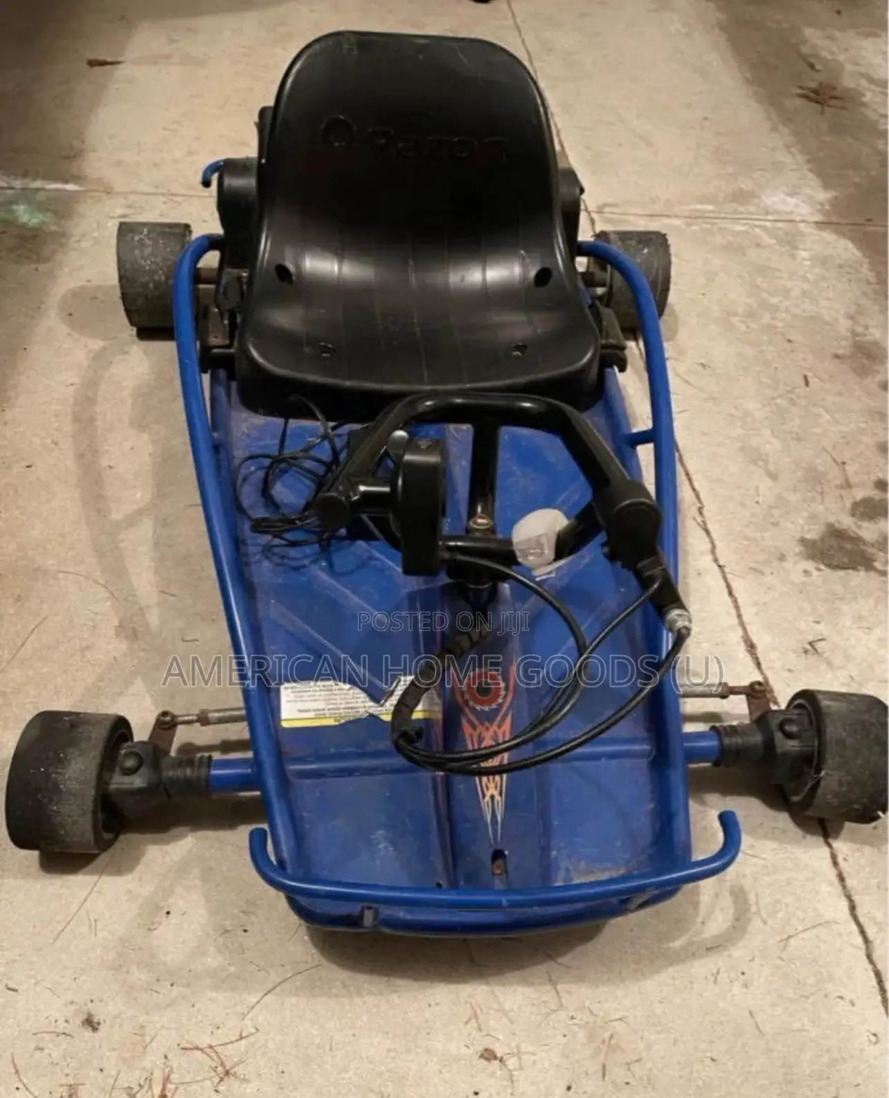 Razor Ground Force Drifter Electric Go Kart 4 Kids 4-12yrs - Metallic
