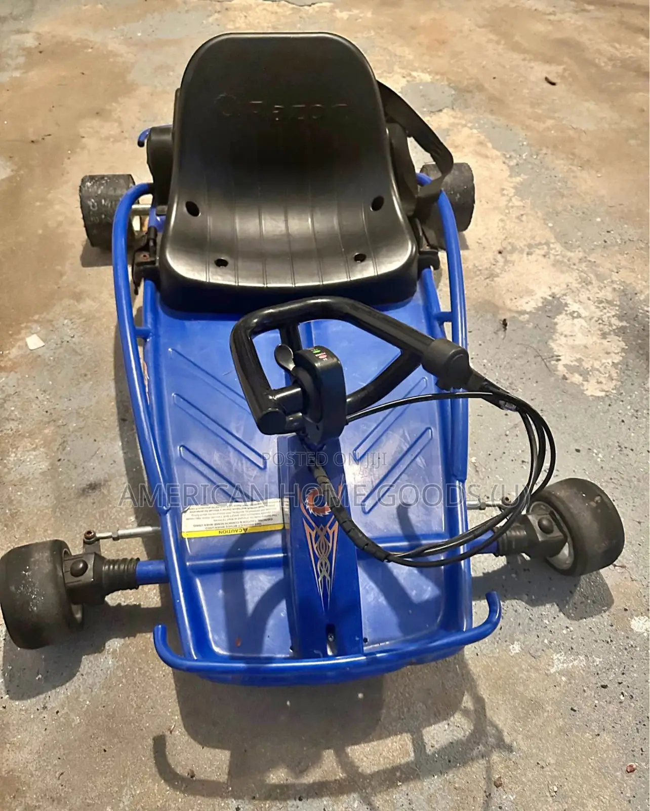 Razor Ground Force Drifter Electric Go Kart 4 Kids 4-12yrs - Metallic