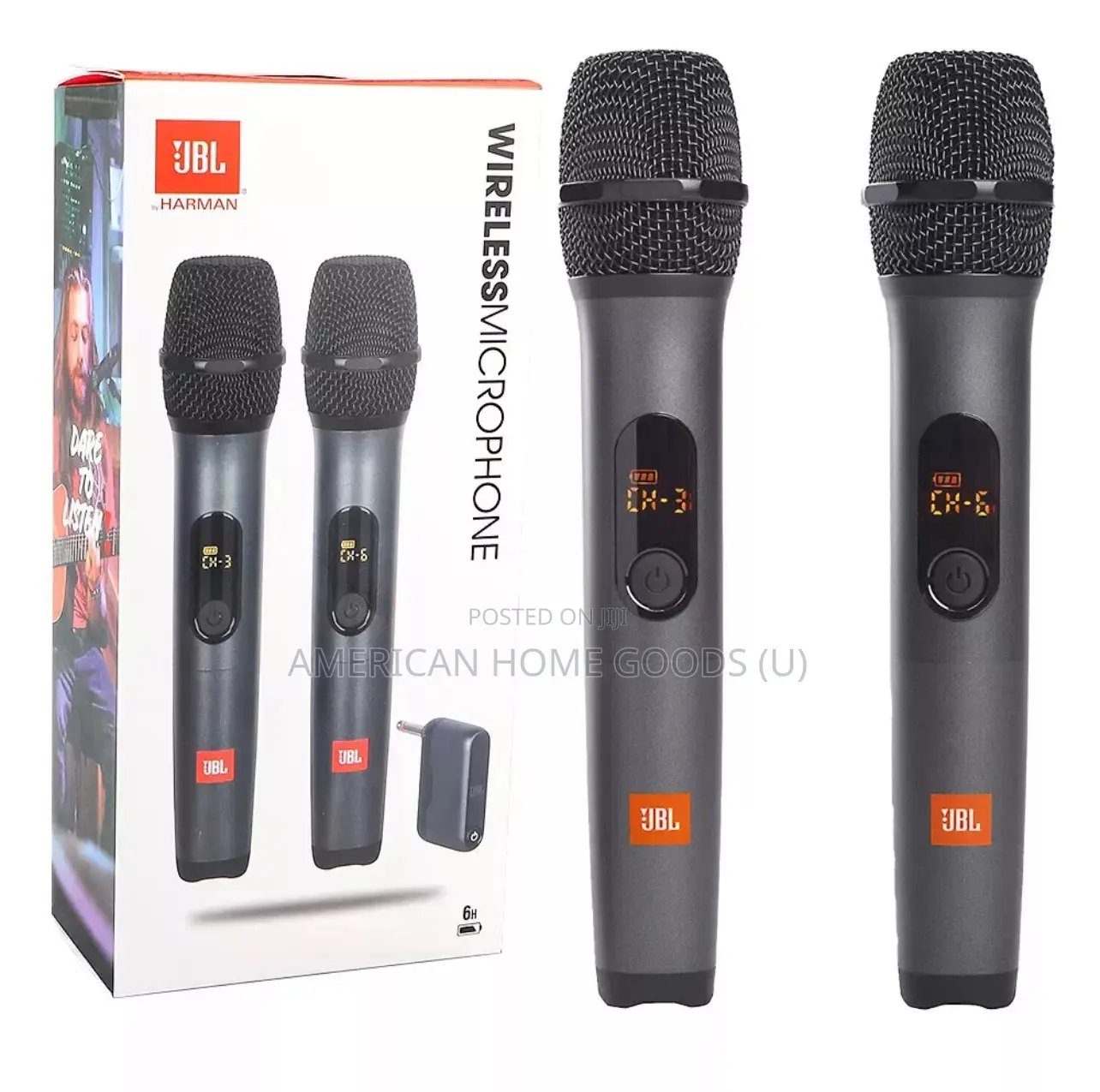 JBL Dual Wireless Microphone System 4 JBL Partybox Speakers