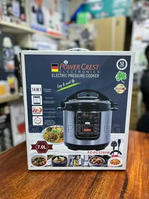 7 Litres Power Crest Electric Pressure Cooker in Silver