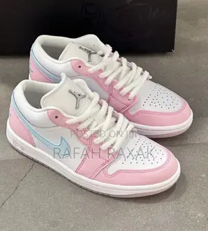 Original Women’S White/Pink Nike Air Jordan 1 Low Sneakers
