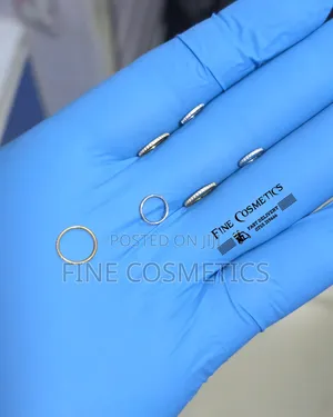 1pc Original Nosering Titanium Click Crystal Hoop Nose Ring