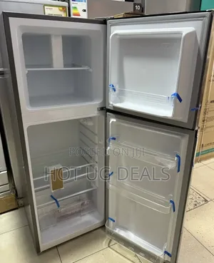 Spj 160 Liters Defrost Double Door Top Freezer Fridge–Silver