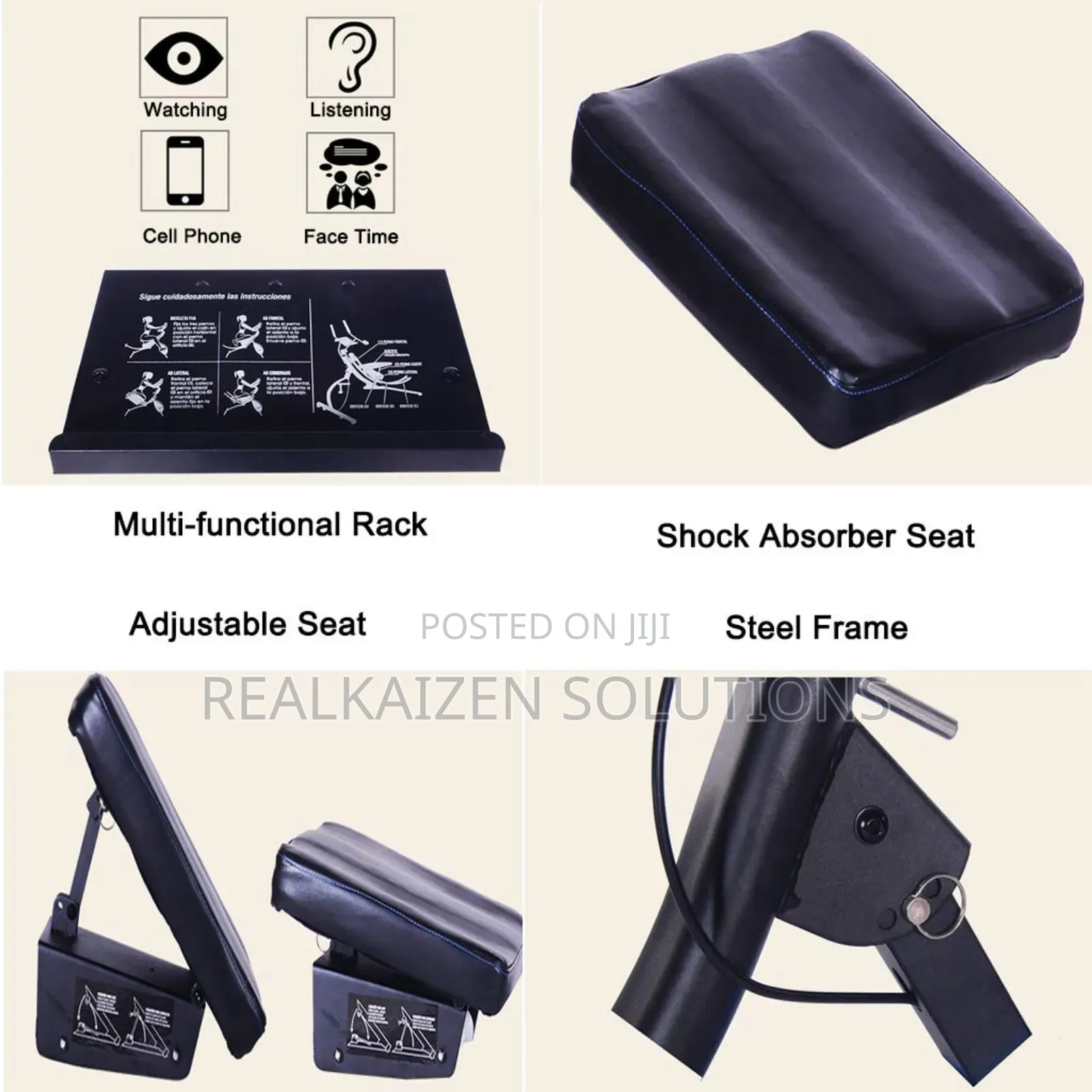 2 in 1 Ab Coaster Pedal Abdominal Machine Fitness Equipment