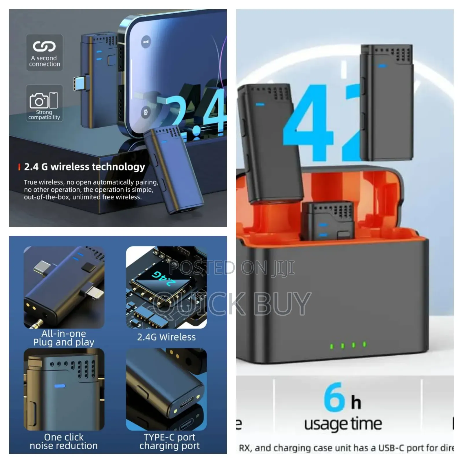 2.4g Wireless Microphone for Mobile and Camera