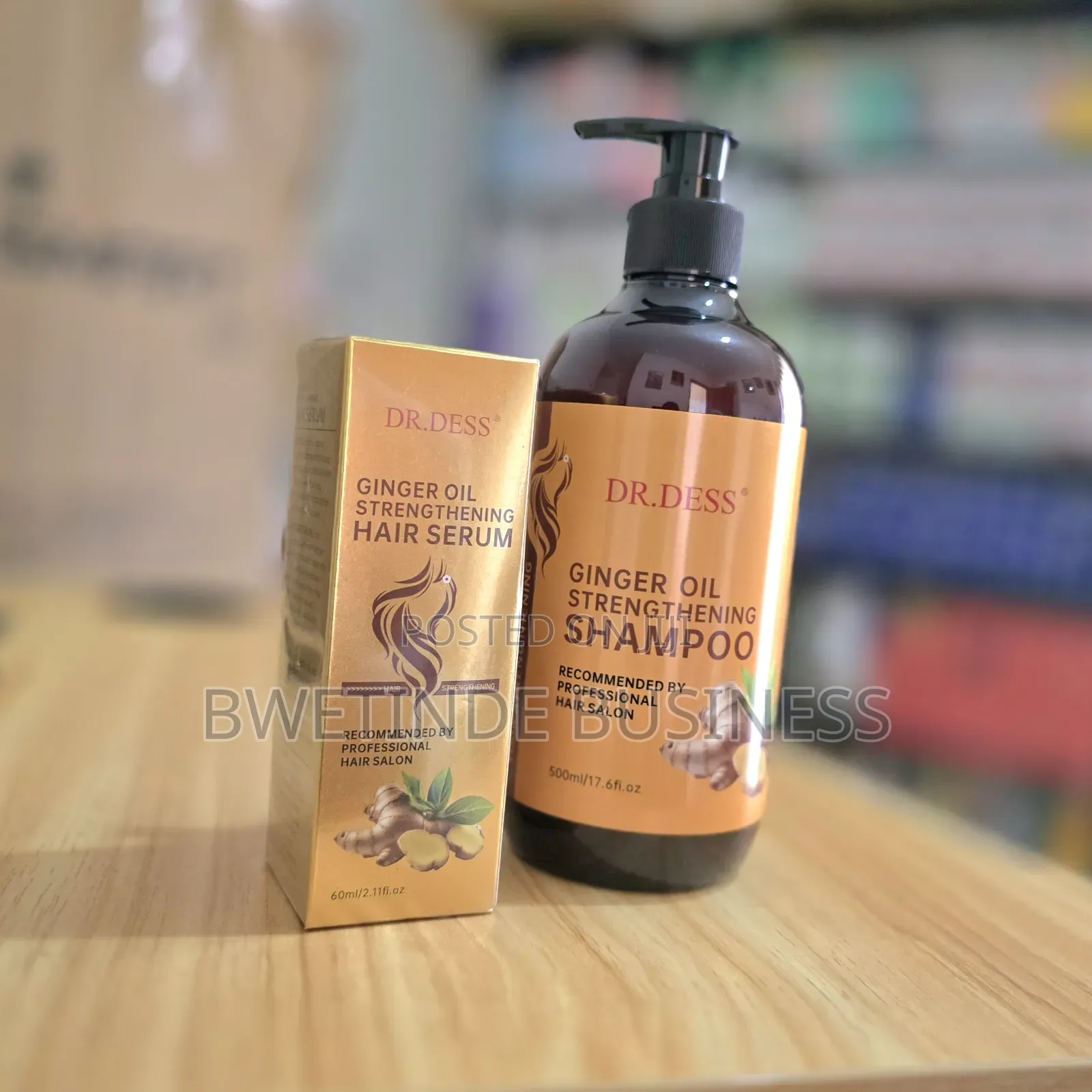 Ginger Hair Growth Shampoo and Oil Kit