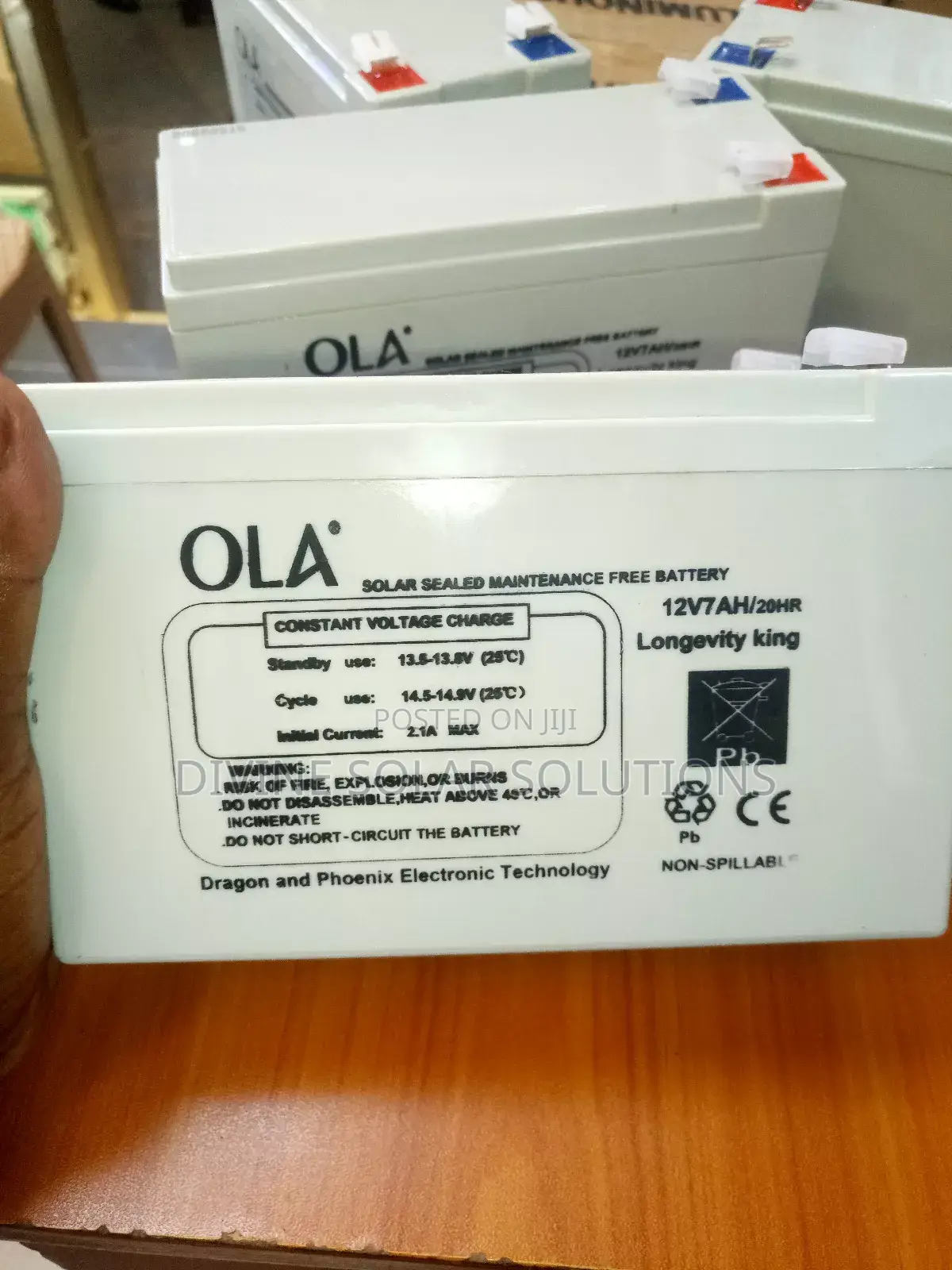 Ola 12v/7ah Maintenance Free Battery