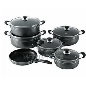 Photo - Non-Stick Saucepans Cookware Pots- Black.