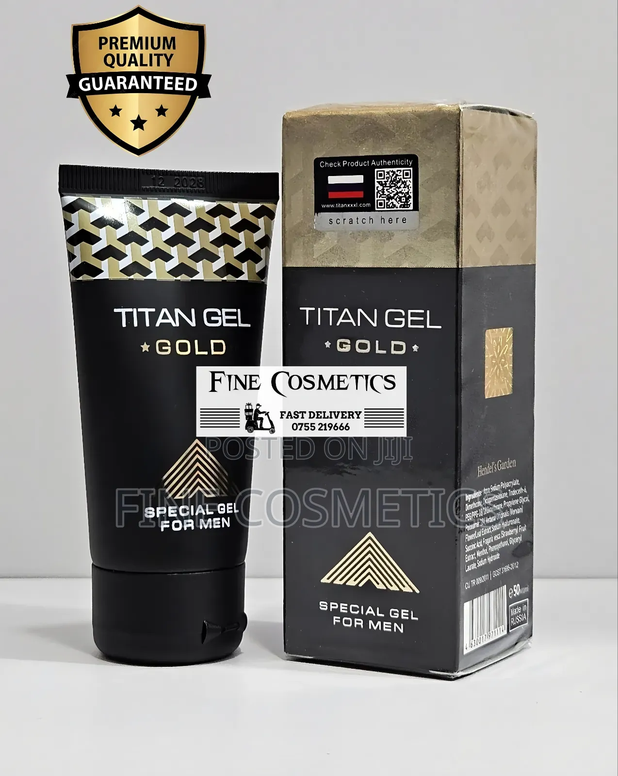Original Titan Gel Gold Ultimate Magic Men Penis Enlargement