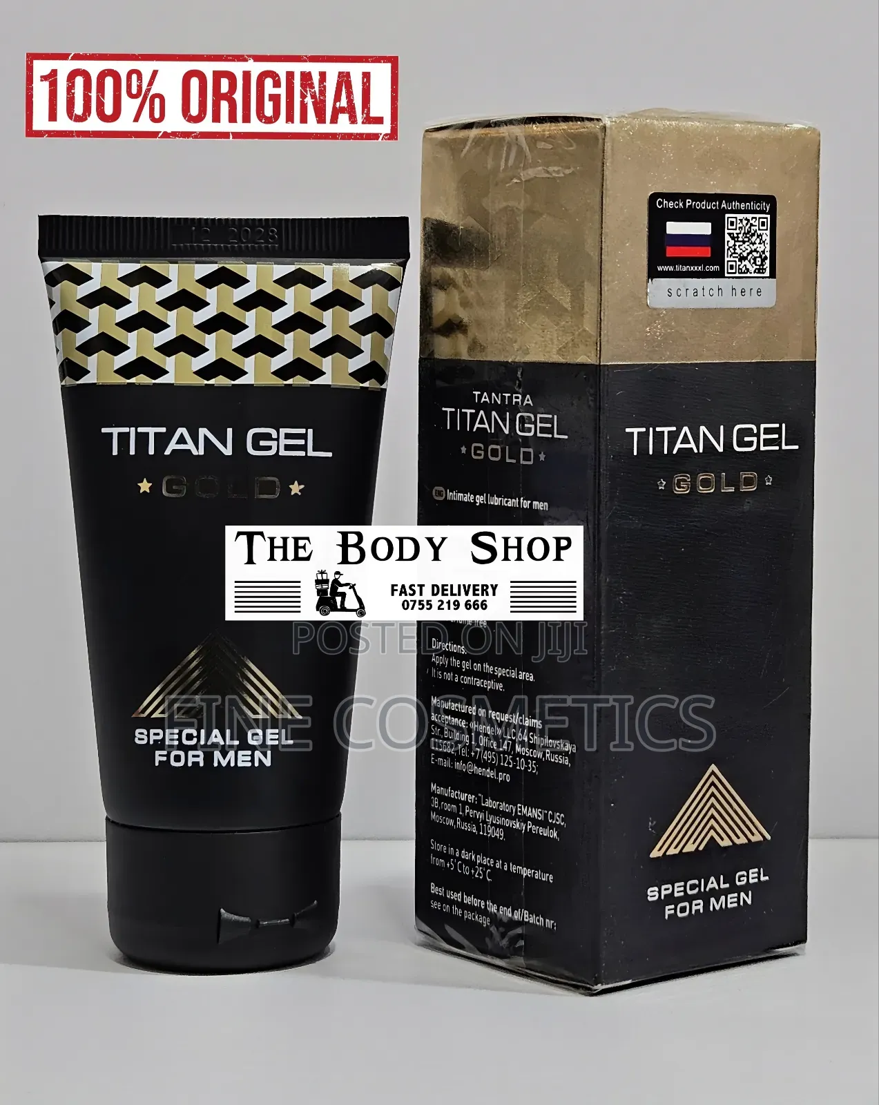 Original Titan Gel Gold Ultimate Magic Men Penis Enlargement