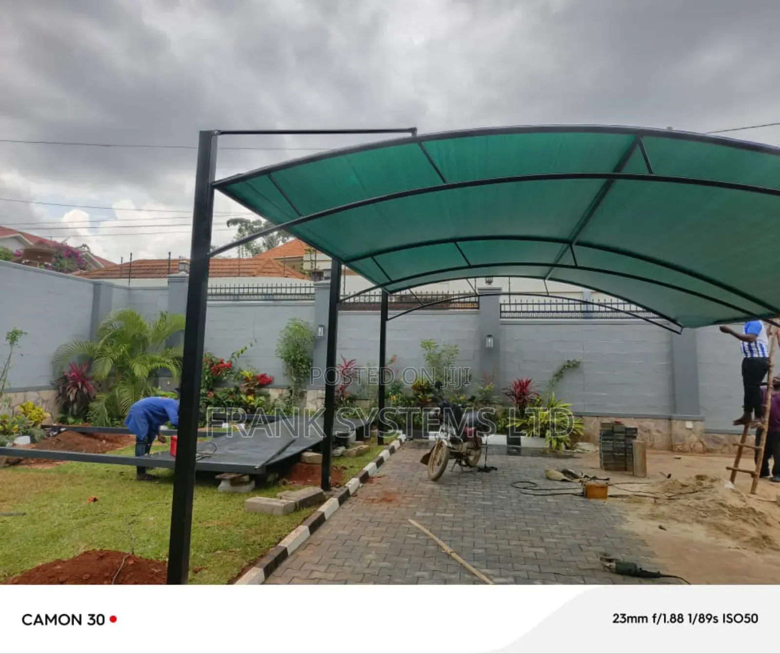 Carport Installation 17fts by 17fts