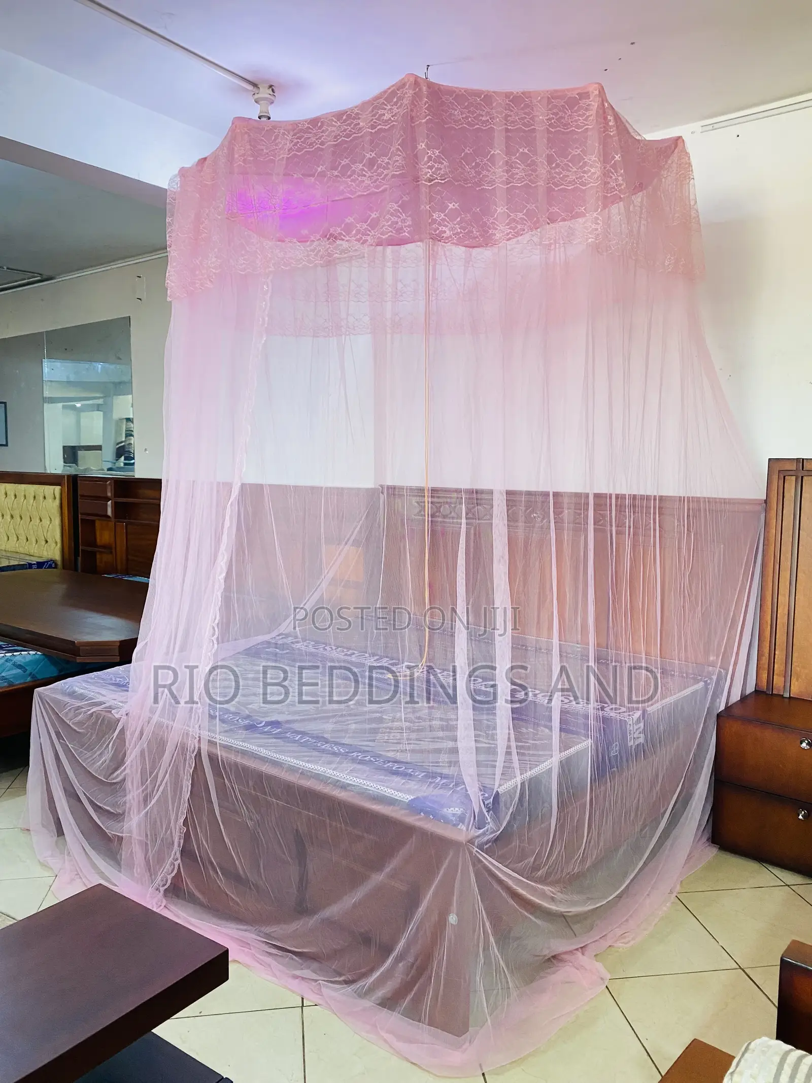 Umbrella Mosquito Net Mounted on Celling