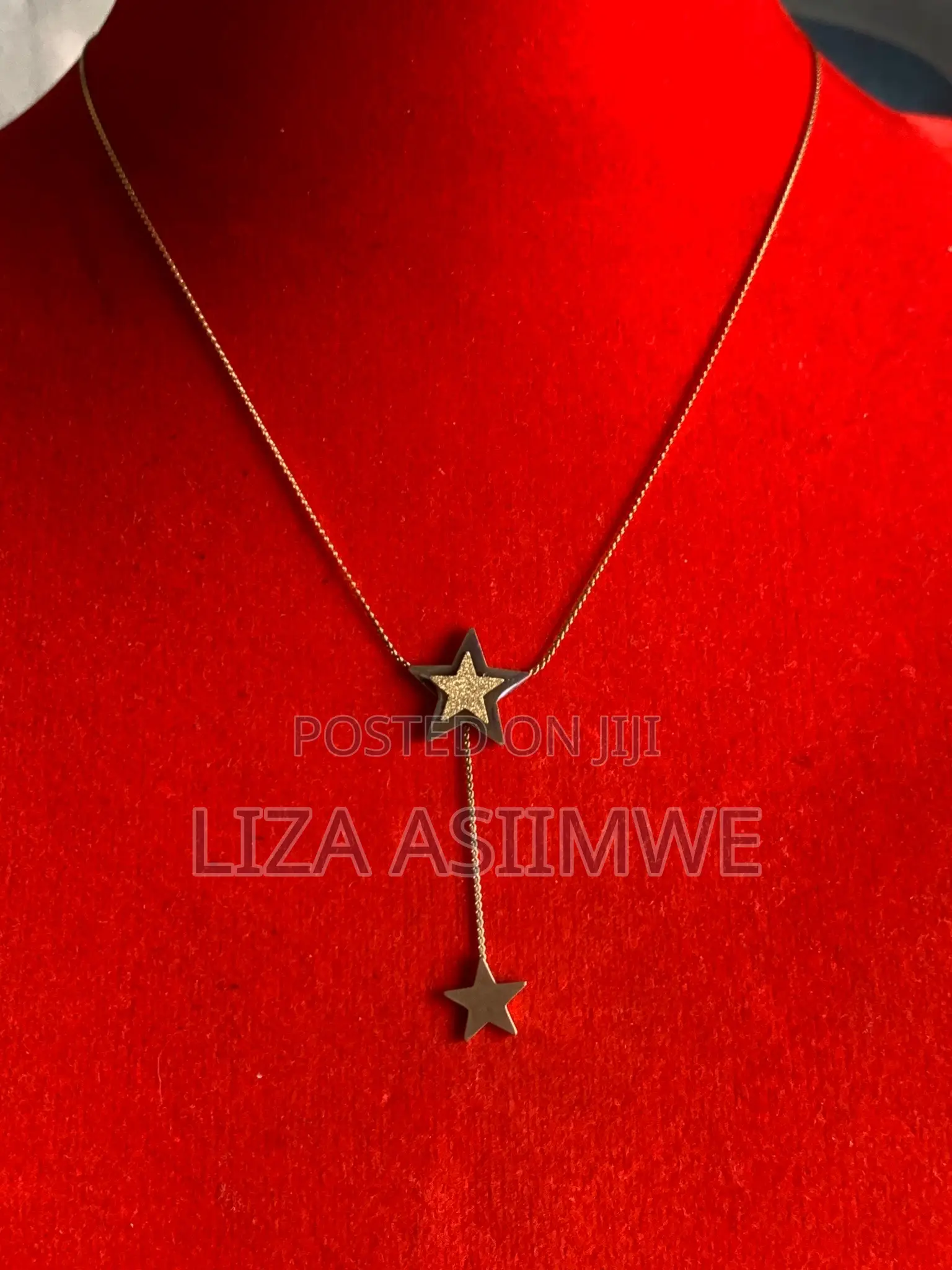 Simple Lady’S Double Star Necklaces