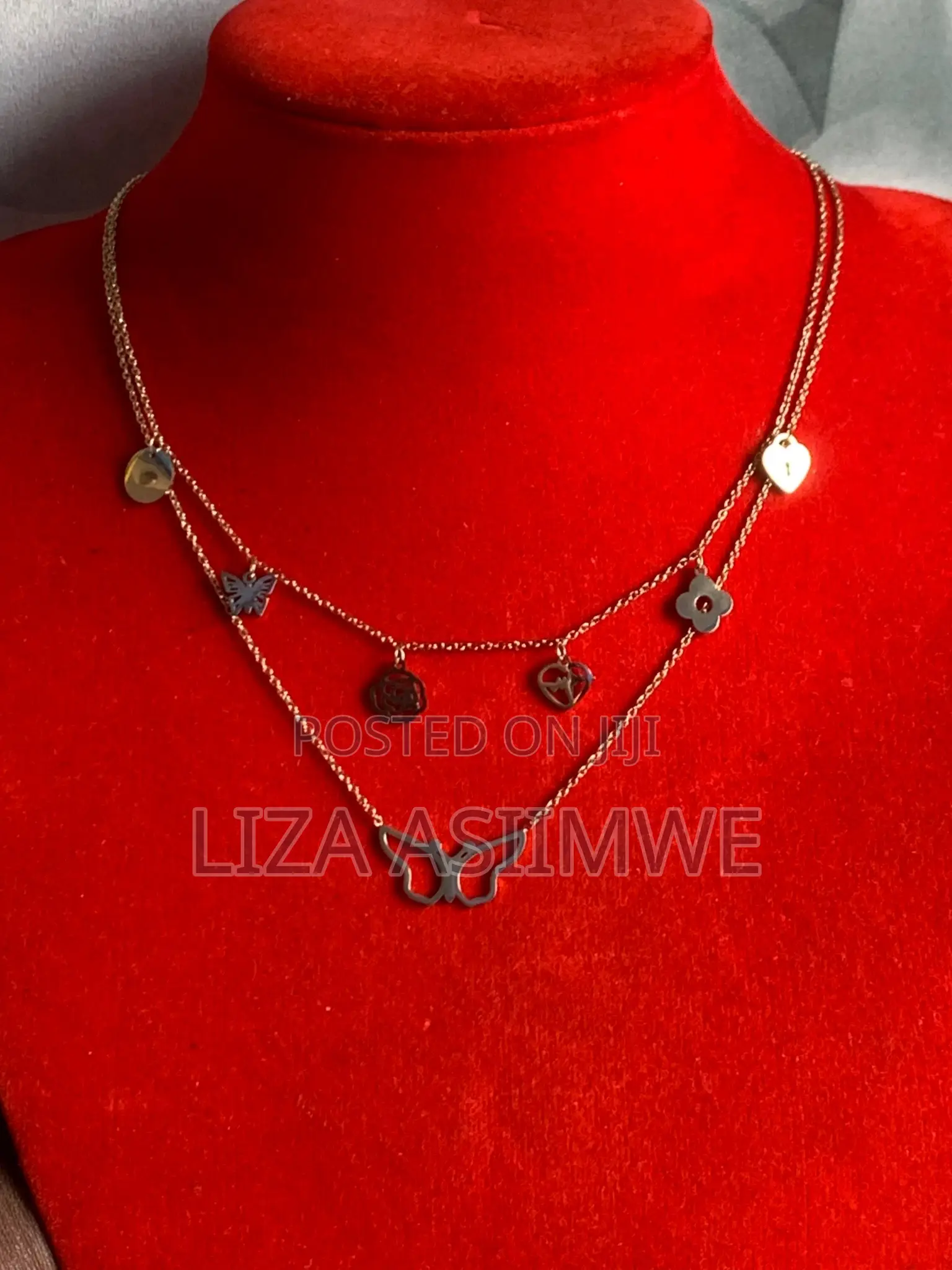 Charm Layered Butterfly Chain Necklaces