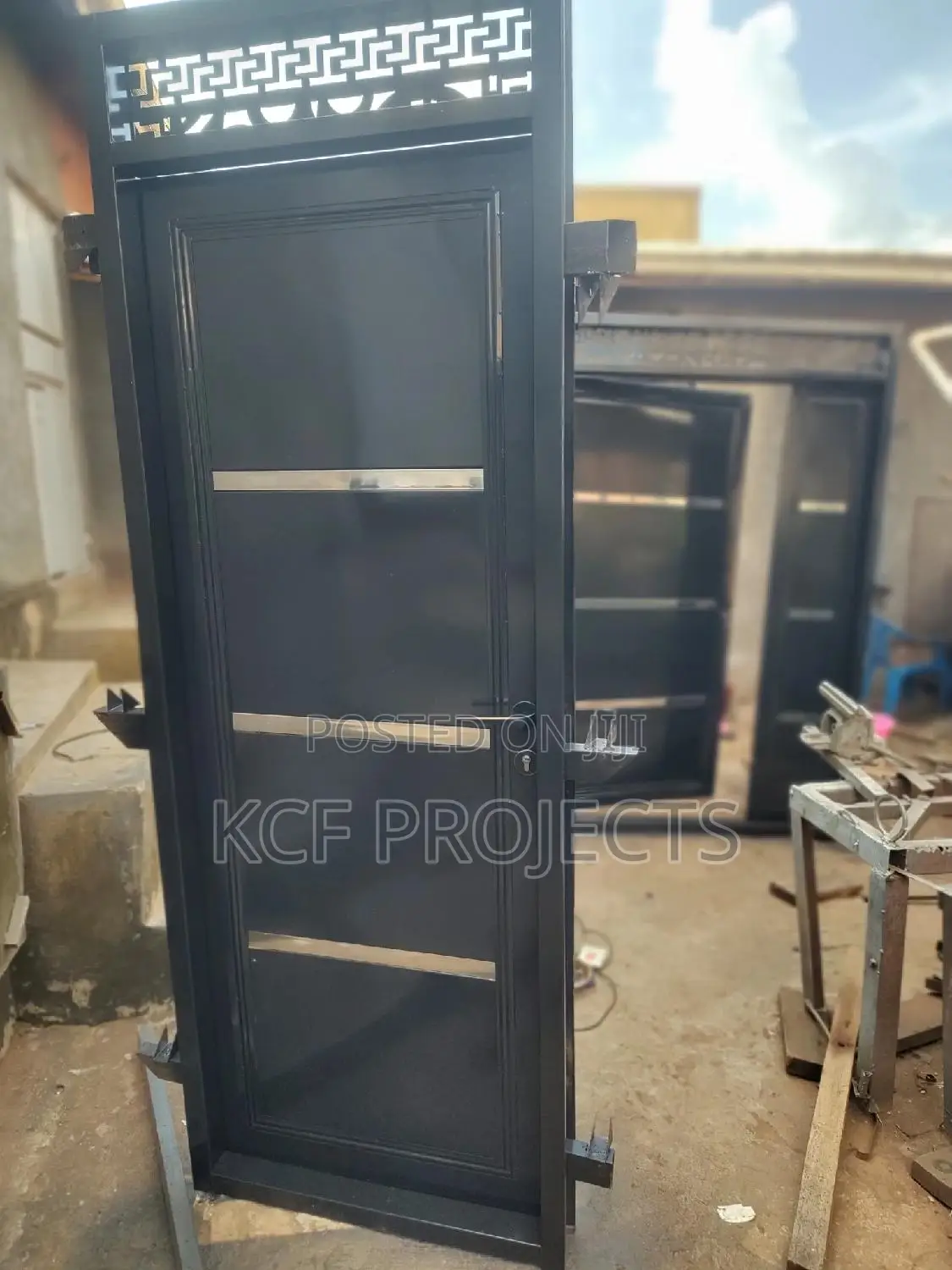 Solid Steel. Doors. Double Plated Sound Proof . Wood Steel Mix Doors.