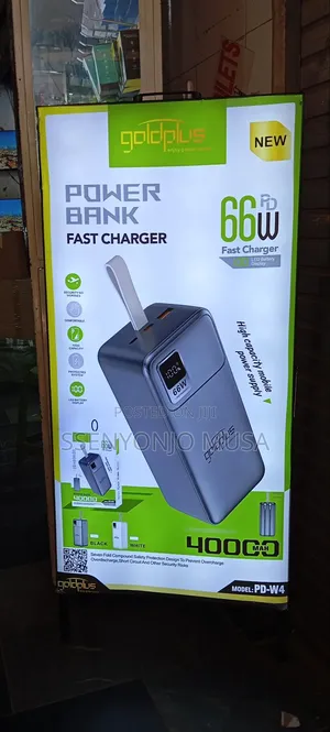 Goldplus 66w Pd Fast Charger Power Bank 40000mah - Type-C