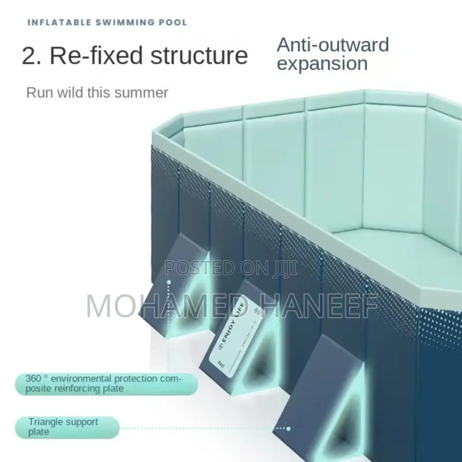 Adults Portable PVC Swimming Pool 4 MTR X 2.5 MTR