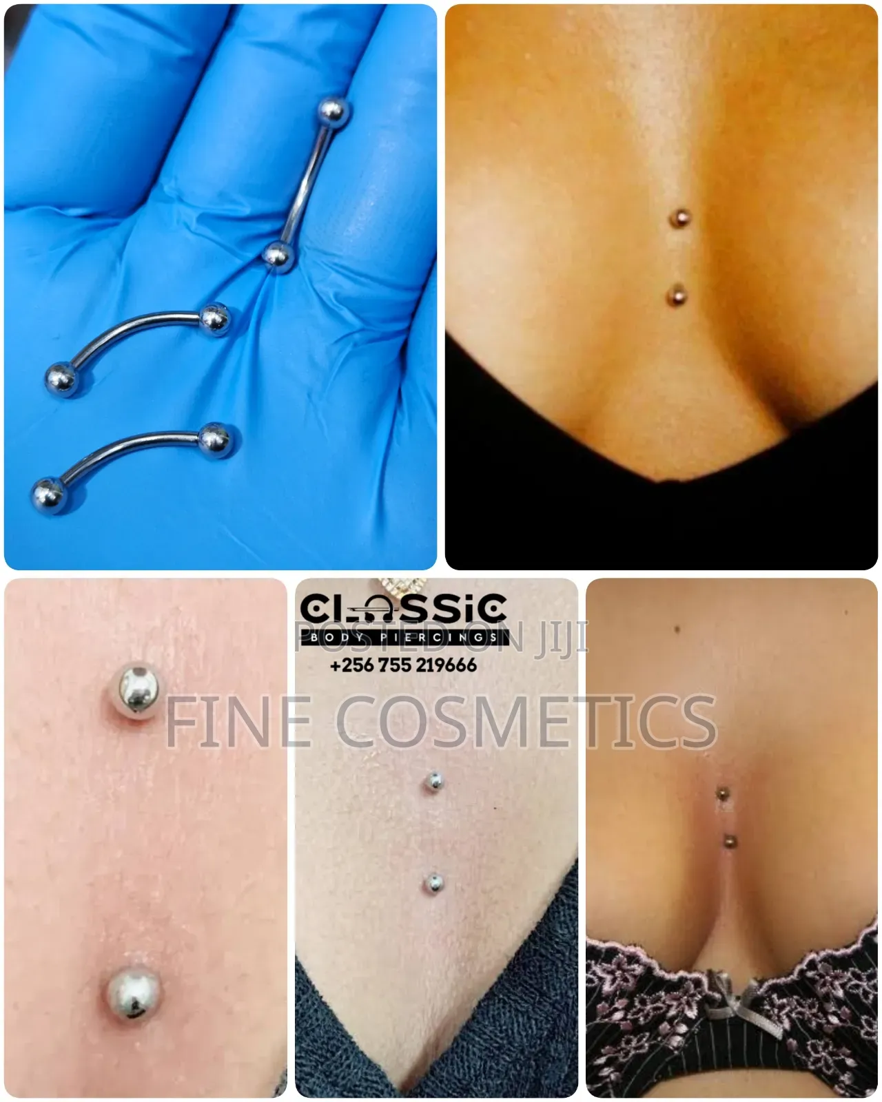 1pc 14g Surface Piercing Bar Dermal Anchor Surgical Jewelry