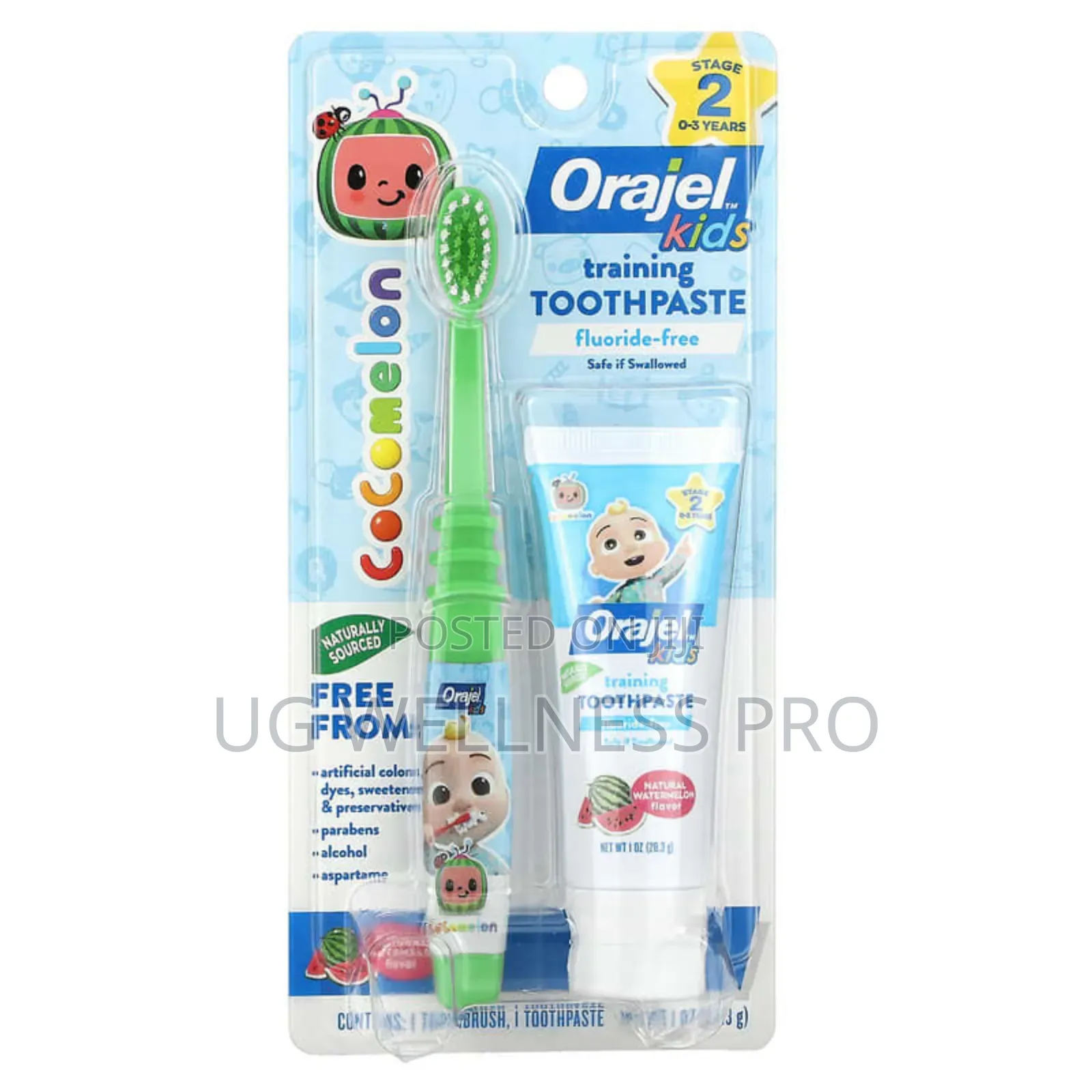 Kid's Toothpaste Toothbrush Fluoride-Free, 0-3 Years 28.3g