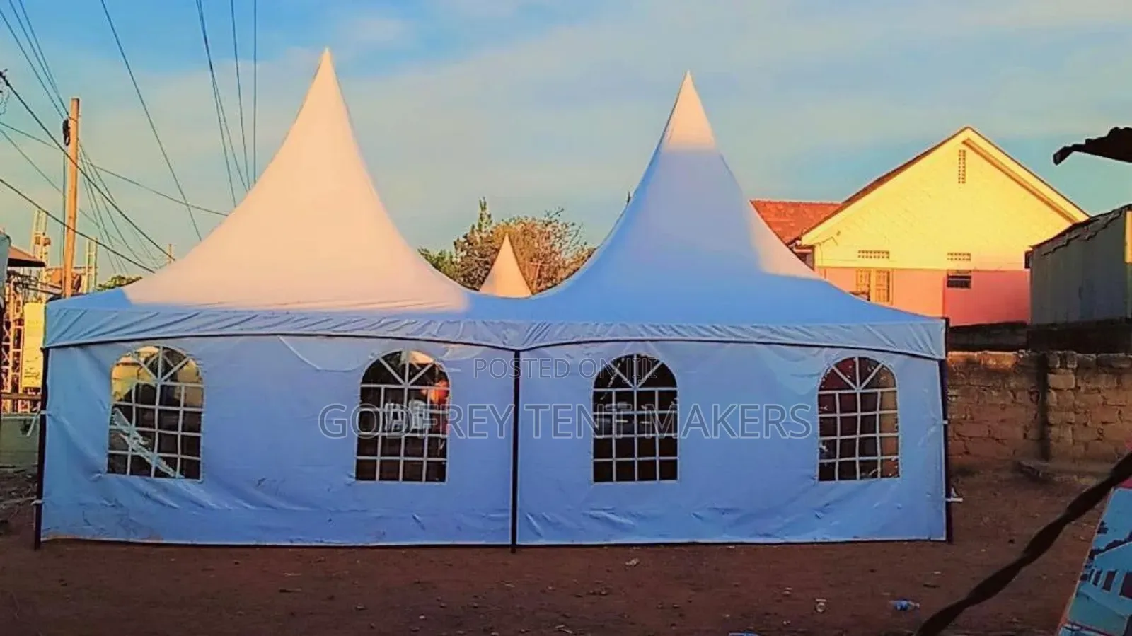 100seater Tent Covered Three Sides