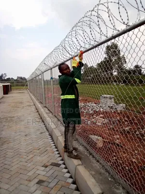Razor Wire Fence on Perimeter Wall