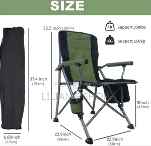Wildout Portable Sturdy Folding Camping Chair Green