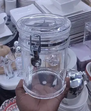 Transparent Air Tight Melamine Sugar Bowl Set