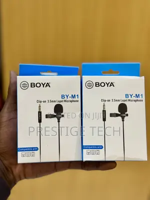 Boya By M1 Clip On Wired Aux Microphone / 3.5mm Lapel Mic