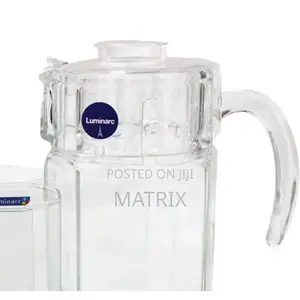 Luminarc 6 Pieces of Juice Glasses Cups and 1 Jar Water Set