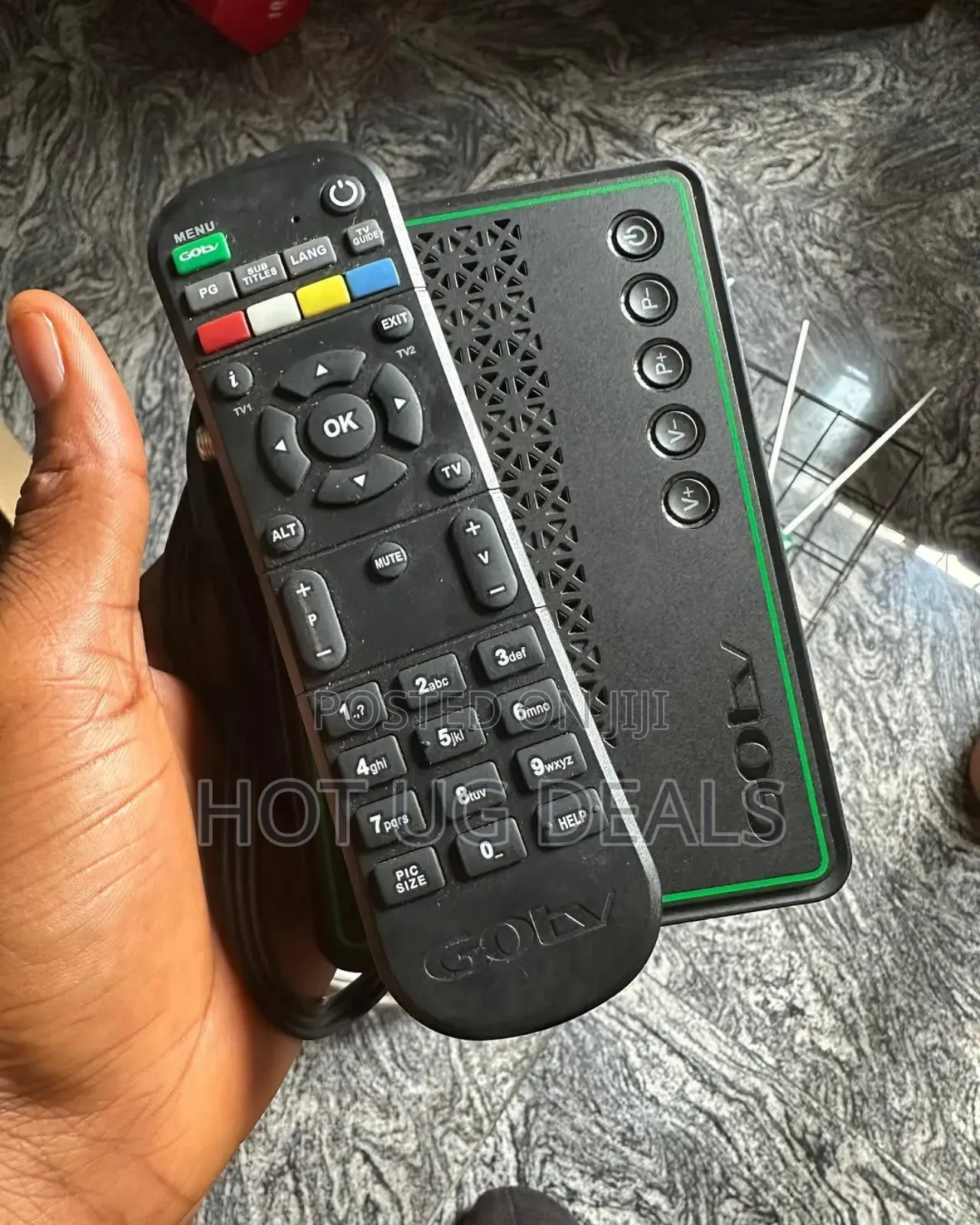 Gotv Decorder With Remote Adaptor Banana Pins Free Batteries