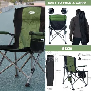 Wildout Portable Sturdy Folding Camping Chair Green