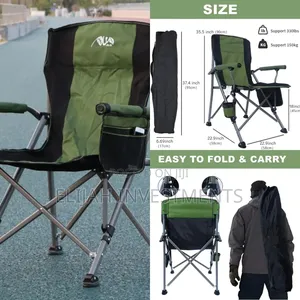 Wildout Portable Sturdy Folding Camping Chair Green