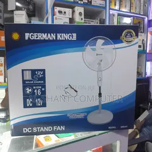 German King 16" Stand Fan/Solar Fan