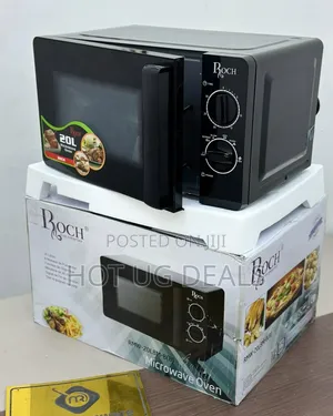 Roch 20l High Tech Mirror Door Microwave Oven - Black