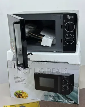 Roch 20l High Tech Mirror Door Microwave Oven - Black